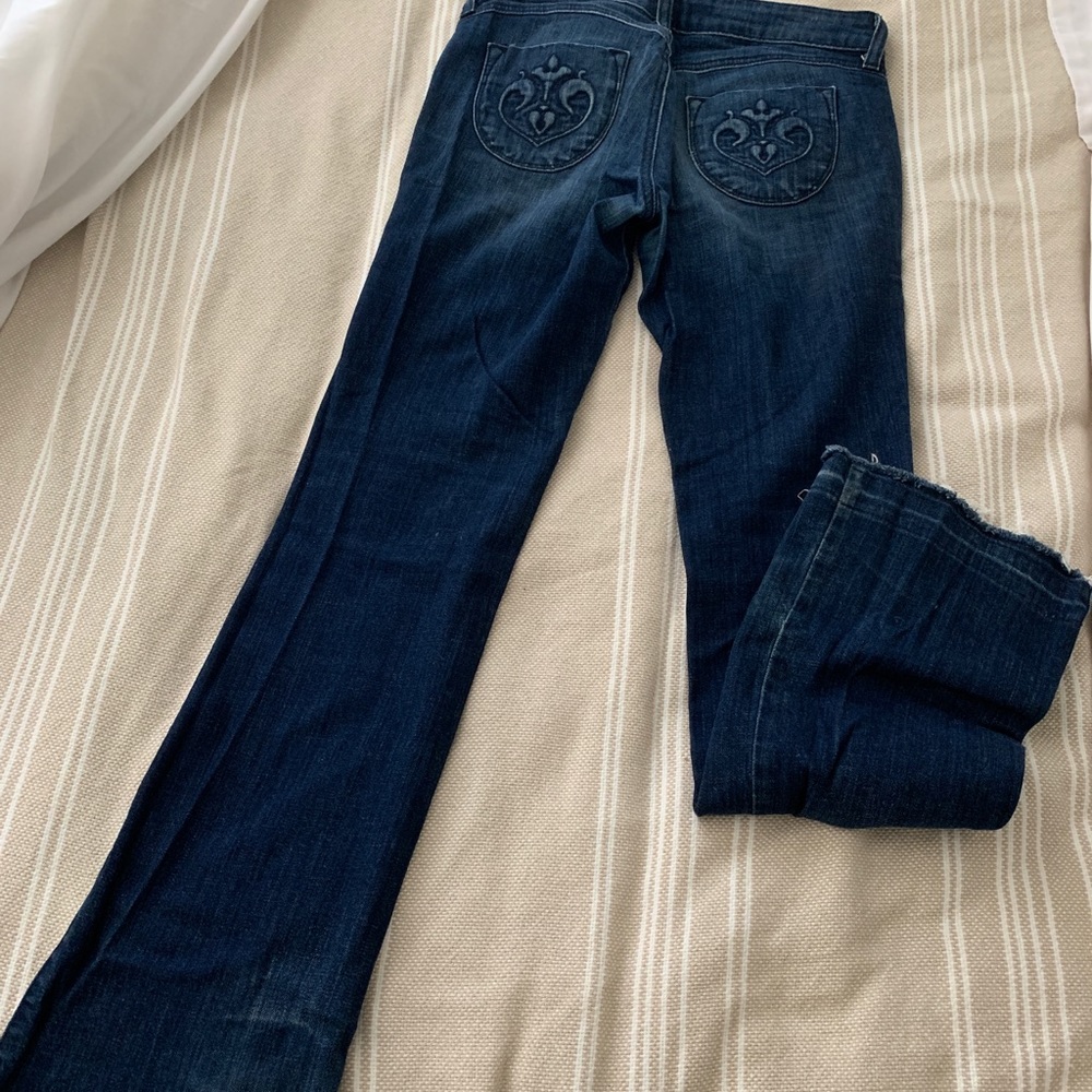 Siwy bootcut/ flare unraveled hem jeans